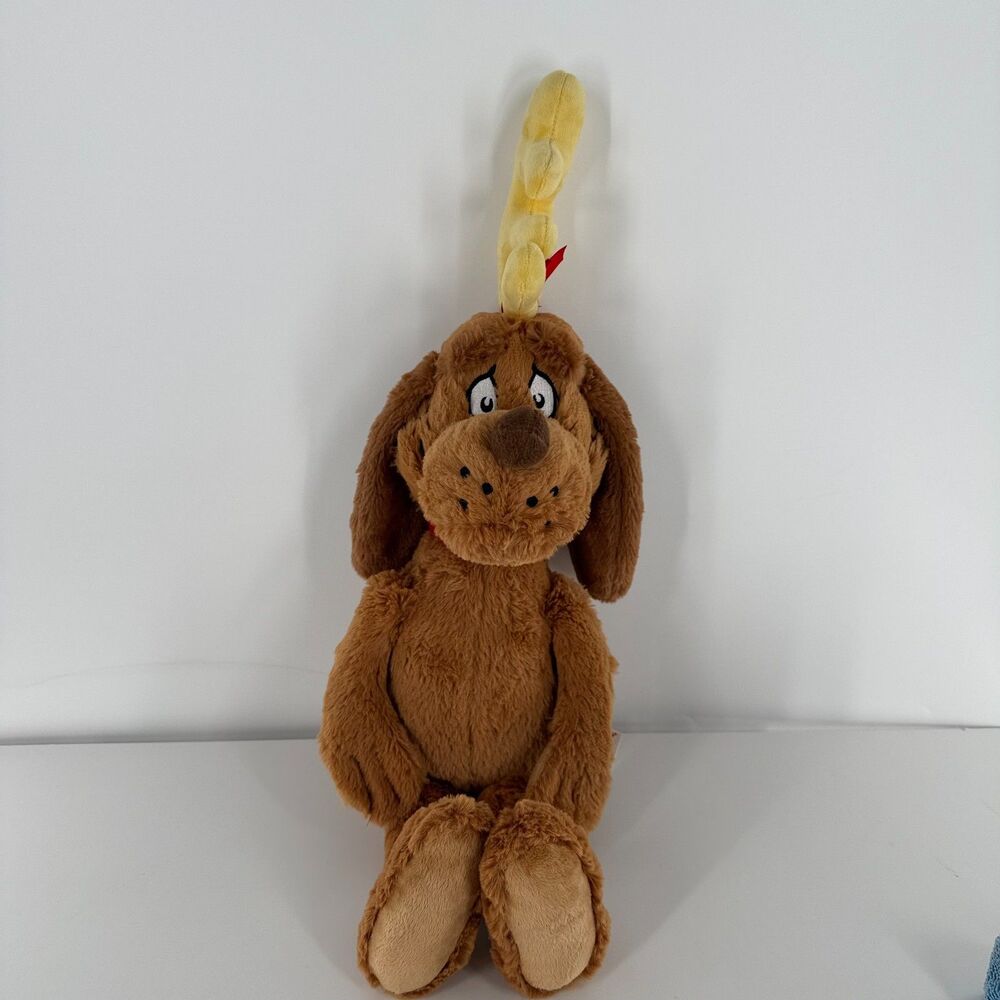 Aurora Dr Seuss Max Dog Plush 2024 Brown Stuffed Animal Grinch Toy